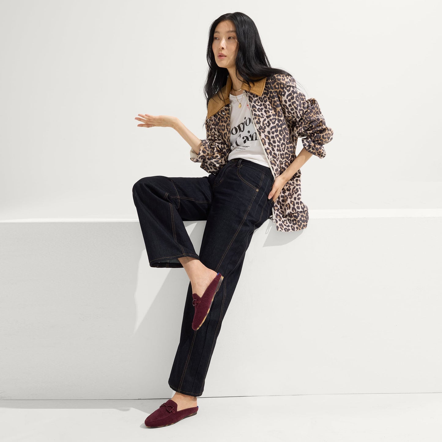 The ReVelvet™ Double Bit Loafer Mule - ReVelvet™ Syrah
