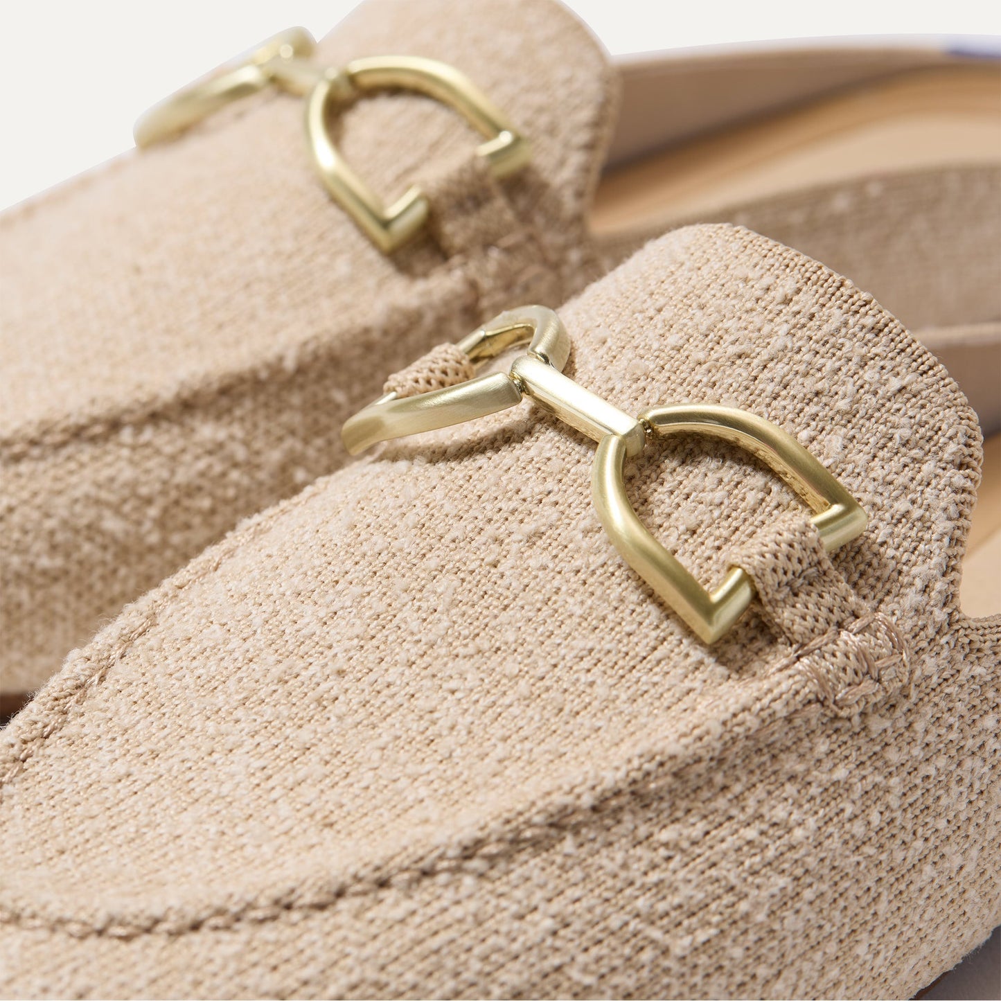 The Double Bit Loafer Mule - Bunny Bouclé